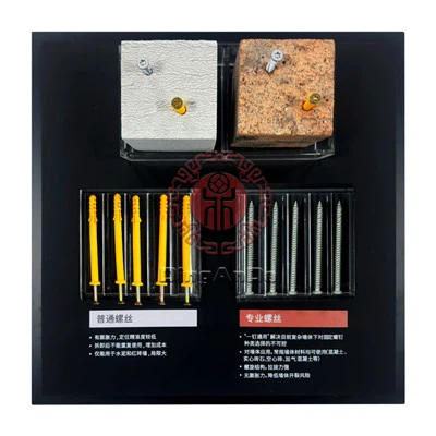 इंस्टालेशन स्क्रू डिस्प्ले मॉडल